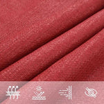 ZNTS Sunshade Sail 160 g/m² Red 5x7x7 m HDPE 311649