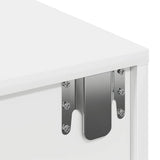 Wall Shelf with Drawers White 60x26.5x15 cm Engineered Wood 859968