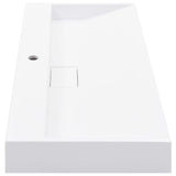 Wash Basin 100x46x11 cm Mineral Cast/Marble Cast White 144066