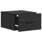 Wall-Mounted Bedside Cabinet 2 pcs Black 34.5 x 33 x 20 cm 898938