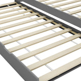 ZNTS Pull-out Sofa Bed Frame without Mattress Grey 90x200 cm 283151