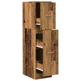 Apothecary Cabinet Old Wood 30x41x118 cm Engineered Wood 855167