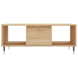 Coffee Table Sonoma Oak 90x50x36.5 cm Engineered Wood 830583