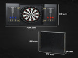 Bristle Dartboard with Cabinet, 6 Steel Tip Darts, Cabinet T3398P425032