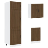 ZNTS 8 Piece Kitchen Cabinet Set Kalmar Brown Oak Engineered Wood 3314818