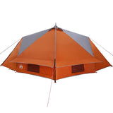 Teepee Tent 6-Person Grey and Orange 431 x 366 x 185 cm 42004073