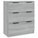 3 Piece Sideboards Grey Sonama Engineered Wood 3115786