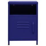 Nightstands 2 pcs Navy Blue 35x35x51 cm Steel 3095215