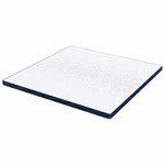 Mattress Pads White and blue 200 x 200 cm Gel Memory Foam 4106274