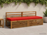 2-Piece Bench Cushions SOEST 2 pcs 100% Polyester Red 950291