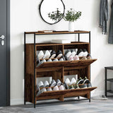 Shoe Cabinet Old Wood 100 x 34 x 112 cm Engineered Wood 3365547