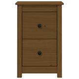 Bedside Cabinet Honey Brown 40x35x61.5 cm Solid Wood Pine 820952