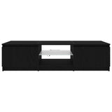 TV Cabinet Black Oak 140 x 38.5 x 36 cm Engineered Wood 862563