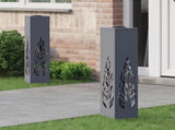 Solar LED Pathway Light 2 pcs Anthracite Cold Rolled Steel 879802