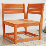 Garden Sofa Wax Brown Solid Pine Wood Single Modular 844666