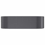 Garden Raised Bed Galvanised Steel 249x100x68 cm Anthracite 319066