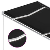 Manual Retractable Awning with LED 300x250 cm Anthracite 3068864