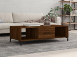 Coffee Table Brown Oak 102x50x40 cm Engineered Wood 829307