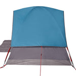 ZNTS Camping Tent Dome 3-Person Blue Waterproof 94696