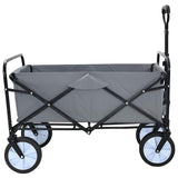 Folding Hand Trolley Manual Grey 94 x 53 x 99 cm Oxford Cloth 42020660