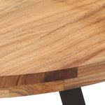 ZNTS Dining Table 80 cm Solid Acacia Wood 320485