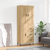 Highboard Sonoma Oak 69.5x34x180 cm Engineered Wood 3199828