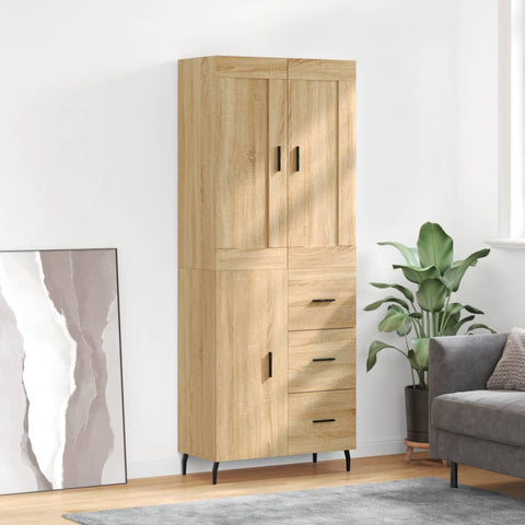 Highboard Sonoma Oak 69.5x34x180 cm Engineered Wood 3199828