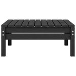 3 Piece Garden Lounge Set Solid Pinewood Black 806601