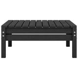 3 Piece Garden Lounge Set Solid Pinewood Black 806601