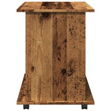 ZNTS Rolling Cabinet Old Wood 60x45x60 cm Engineered Wood 856662