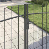 Double Gate with Lock Woerden Grey 299.5 x 199.5 cm Steel 42008847