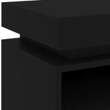 ZNTS Bedside Cabinets with LED Lights 2 pcs Black 40x39x48.5 cm 836787