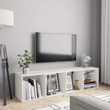 ZNTS Book Cabinet/TV Cabinet White 143x30x36 cm 800261