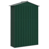 Garden Shed Green 116x45x175 cm Galvanised Steel 46301