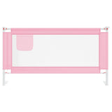 Toddler Safety Bed Rail Pink 160x25 cm Fabric 10203