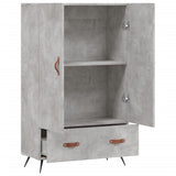 Highboard Concrete Grey 69.5x31x115 cm Engineered Wood 828208