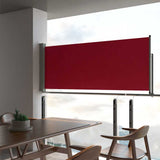 Patio Retractable Side Awning 100x300 cm Red 48342
