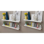 Wall Shelves 4 pcs White 100 cm 275999