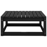 3 Piece Garden Lounge Set Black Solid Pinewood 3075473