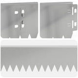 Lawn Edging 30 pcs 103 x 10 cm Steel Silver 8008344