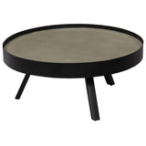 ZNTS Coffee Table Concrete Top 74x32 cm 246086