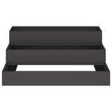 Garden Planter Black 90 x 90 x 35 cm Cold-rolled Steel 865834