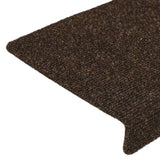 Stair Mats Self-adhesive 30 pcs 65x21x4 cm Brown Rectangular Edge 3365698