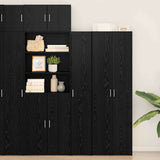 Highboard 2 pcs Black Oak 30 x 42.5 x 185 cm 3365578