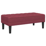 Sofa Set 2 pcs Wine red 173 x 131 x 67 cm Fabric 3329255