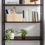 ZNTS Wall Shelf Dark Brown 100x40x2 cm Treated Solid Wood Oak 363803
