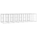 Outdoor Dog Kennel Galvanised Steel 16,94 m 3082287