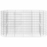 Gabion Raised Bed Galvanised Iron 190x50x100 cm 152033