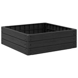 Raised Bed Black 75.5 x 75.5 x 25 cm PP 42033404