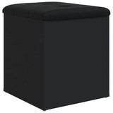 Storage Bench Black 42x42x45 cm Engineered Wood 835034